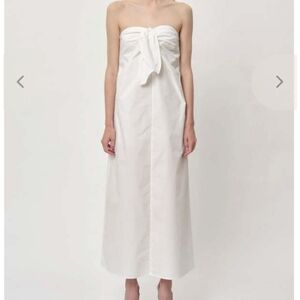 Herskind "Chantelle" Dress In White Poplin.  Women's Eu 34 / US 4